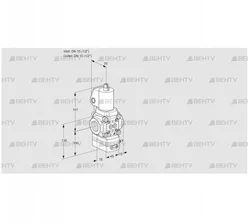 VAH1T15N/NQSLBA (88024351) Клапан с регулятором расхода Kromschroder