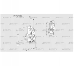 VAS1T20N/20N05NQGR/PP/BS (88105606) Газовый клапан Kromschroder