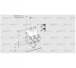 VCG2E40R/40R05GENWL6/PPPP/PPPP (88104293) Клапан с регулятором соотношения Kromschroder