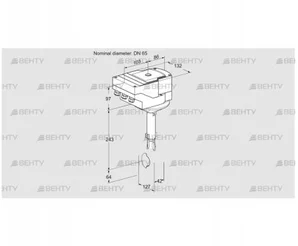 IBH65Z01A/20-30W3TR10 (88303486) Дроссельная заслонка Kromschroder