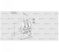 VCH3E50R/50R05NHEWSR3/PPPP/PPPP (88100648) Клапан с регулятором расхода Kromschroder