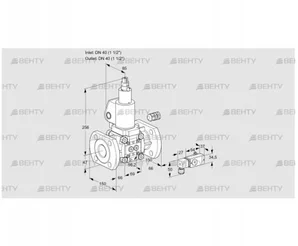 VAS240F/LWSL (88031296) Газовый клапан Kromschroder