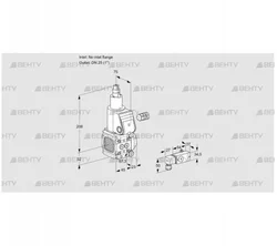 VAS1-/25R/LW (88004326) Газовый клапан Kromschroder