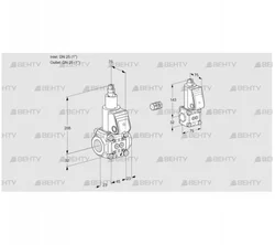 VAS1E25R/25R05LWR/PP/BS (88104606) Газовый клапан Kromschroder