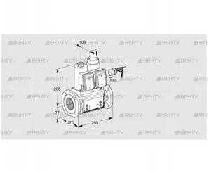 VCS665F05NLWRB/PPPP/PPPP (88203186) Сдвоенный газовый клапан Kromschroder