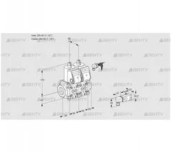 VCS2E40R/40R05NNKR/2-PP/PPPP (88100917) Сдвоенный газовый клапан Kromschroder