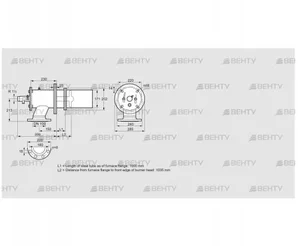 ZIC 165RB-1000/1035-(17)DB (84099930) Газовая горелка Kromschroder