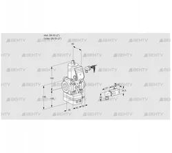 VAD350R/NW-100A (88034024) Газовый клапан с регулятором давления Kromschroder