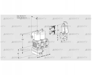 VCD1E25R/25R05FD-25NWL6/PPZS/PPMM (88104097) Регулятор давления Kromschroder