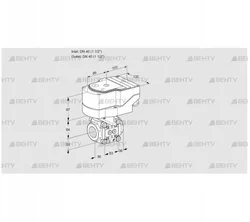 IFC340/40R05-32PPMM/20-60Q3TR10 (88303869) Регулирующий клапан с сервоприводом Kromschroder