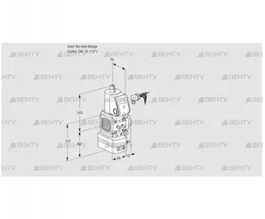 VAD1-/15R/NW-100B (88000525) Газовый клапан с регулятором давления Kromschroder