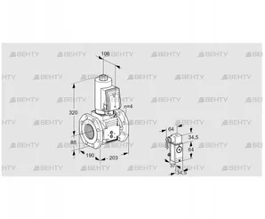 VAS7T80A05NQSRB/2-/PP (88206626) Газовый клапан Kromschroder