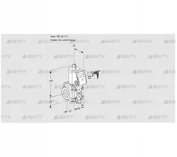 VAS125/-R/NW (88032220) Газовый клапан Kromschroder