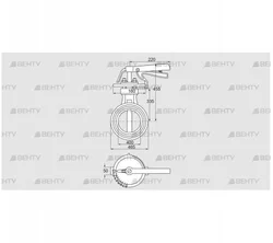 DKR 400Z03H650D (72701570) Дроссельная заслонка Kromschroder