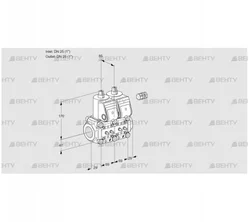 VCS2E25R/25R05NNWR/MMMM/PPPP (88106648) Сдвоенный газовый клапан Kromschroder