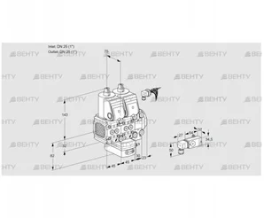 VCG1E25R/25R05FNGEVWR/2-PP/3-PP (88107691) Клапан с регулятором соотношения Kromschroder