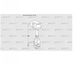 BVHR50W01A (88302701) Дроссельная заслонка Kromschroder