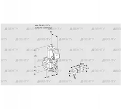 VAS2T40/-N/NQ (88004778) Газовый клапан Kromschroder