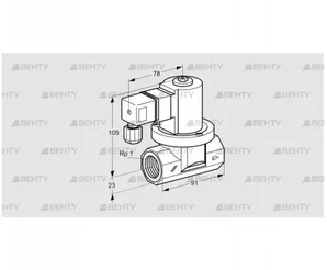 VGP 25R01Q6 (85296201) Запорный газовый клапан Kromschroder