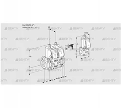 VCS3E50R/40R05NNWR/PPPP/PPZS (88100996) Сдвоенный газовый клапан Kromschroder