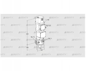 VK 40R10W5XA43DV (85315012) Газовый клапан с приводом Kromschroder