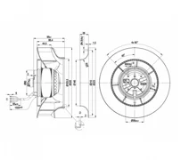 Центробежный вентилятор ebmpapst R2E225RA9210