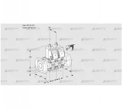 VCS3E50F/50F05NNKR/PPPP/PPPP (88102724) Сдвоенный газовый клапан Kromschroder