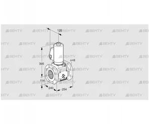 VAS9T125A05NAGLB/MM/PP (88205331) Газовый клапан Kromschroder