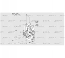 VCH1E20R/15R05FNHEWR3/PPPP/PPPP (88101423) Клапан с регулятором расхода Kromschroder