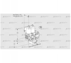 VCG2E40R/40R05FNGEVWL/PPPP/PPPP (88107000) Клапан с регулятором соотношения Kromschroder