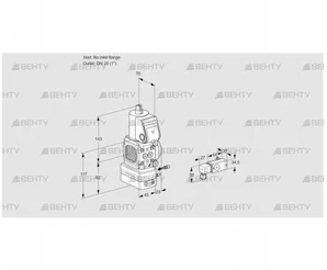 VAG1-/25R/NWAE (88032964) Газовый клапан с регулятором соотношения Kromschroder