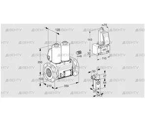 VCS8100F05NNWL3E/P3B-/3-PP (88206580) Сдвоенный газовый клапан Kromschroder