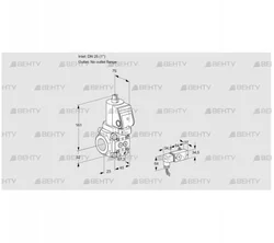 VAS1T25/-N/NQSR (88028438) Газовый клапан Kromschroder