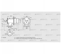 ZIO 165RB-650/635-(17)D (84246177) Газовая горелка Kromschroder