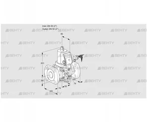 VAS350F/NWGR (88010195) Газовый клапан Kromschroder