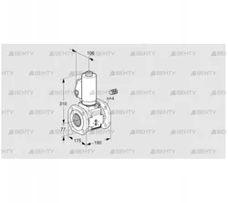 VAS665F05NWGL3B/PP/PP (88204060) Газовый клапан Kromschroder