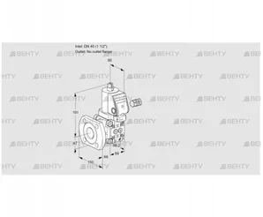 VAS240/-F/NKGR (88010544) Газовый клапан Kromschroder