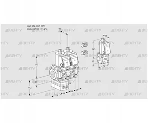 VCD2E40R/40R05D-50NWR3/PPPP/BSPP (88106434) Регулятор давления Kromschroder