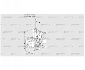 VAS240F/NW (88011556) Газовый клапан Kromschroder