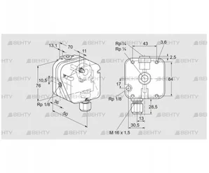 DG 50NG-4 (84447726) Датчик-реле давления газа Kromschroder