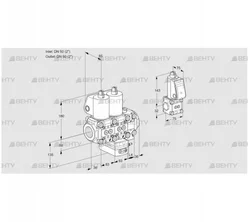 VCG3T50N/50N05NGNVQL/PPZS/PPPP (88106619) Клапан с регулятором соотношения Kromschroder