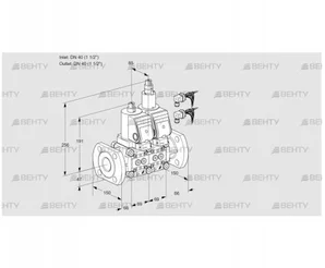 VCS2E40F/40F05NLWGR8/PPPP/PPPP (88105016) Сдвоенный газовый клапан Kromschroder