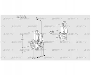 VAS2E50R/50R05NWR/PP/BS (88107466) Газовый клапан Kromschroder