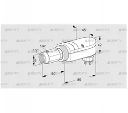 UVS 10L1P2 (84315212) УФ датчик пламени Kromschroder