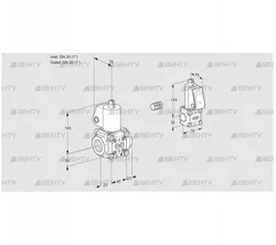 VAS1E25R/25R05NWL/BS/PP (88104757) Газовый клапан Kromschroder