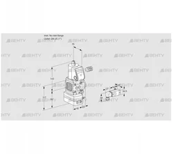 VAD1-/25R/NW-100A (88000847) Газовый клапан с регулятором давления Kromschroder