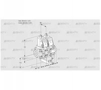 VCH2T40N/40N05NHAVQGR/PPPP/PPPP (88100899) Клапан с регулятором расхода Kromschroder