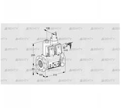 VCS780F05NLWRE/PPMM/PPMM (88207290) Сдвоенный газовый клапан Kromschroder