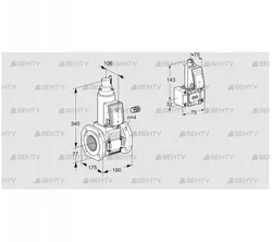 VAS665F05LW3E/B-/MM (88204926) Газовый клапан Kromschroder