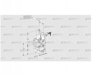 VAD125R/NW-100A (88011454) Газовый клапан с регулятором давления Kromschroder